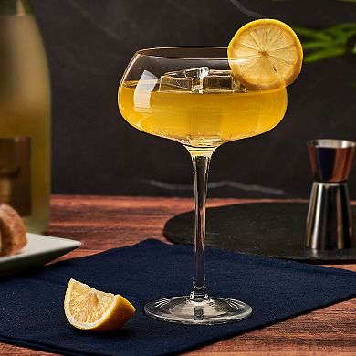 Mikasa Craft 4 pc Coupe Champagne Glasses Set