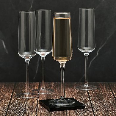 Mikasa Cora 4 pc Champagne Flutes Set