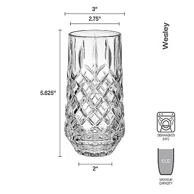 Mikasa Wesley 4 pc Highball Glasses Set
