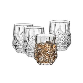 Mikasa Wesley 4 pc Double Old Fashioned Glasses Set