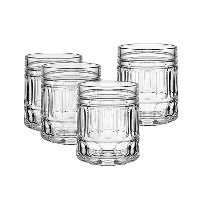 Mikasa Lawrence 4 pc Double Old Fashioned Glasses, Set