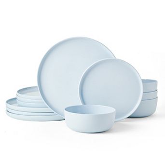 Mikasa Madison 12 pc Misty Blue Dinnerware Set