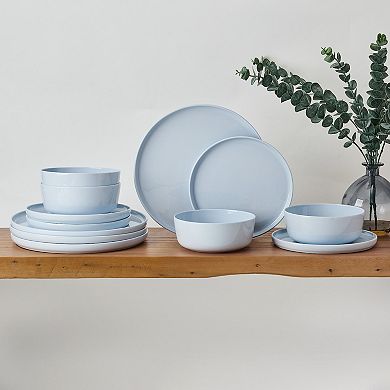 Mikasa Madison 12-pc. Misty Blue Dinnerware Set