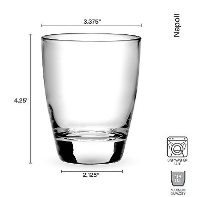 Mikasa Napoli 4-pc. 11.8-oz. Double Old Fashioned Glass Set