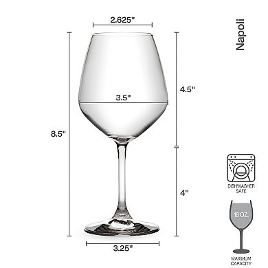 Mikasa Napoli 4-pc. 18-oz. Goblet Set