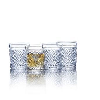 Mikasa Ballard Braid 4 pc 9.3-oz. Double Old Fashioned Glass Set