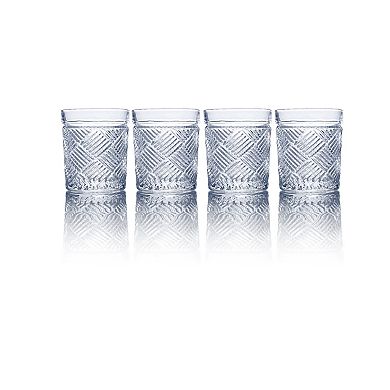 Mikasa Ballard Braid 4-pc. 9.3-oz. Double Old Fashioned Glass Set