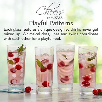 Mikasa Cheers 4-pc. 19.75-oz. Highball Glass Set