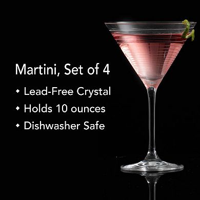 Mikasa Cheers 4-pc. 10-oz. Martini Glass Set