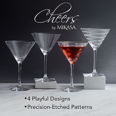 Mikasa Cheers 4-pc. 10-oz. Martini Glass Set