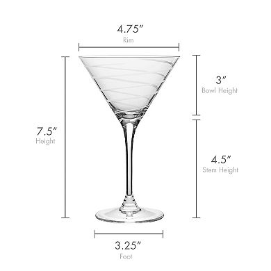 Mikasa Cheers 4-pc. 10-oz. Martini Glass Set