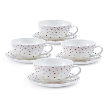 Mikasa Millie Gold 4 pc Cup & Saucer Set
