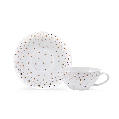 Mikasa Millie Gold 4 pc Cup & Saucer Set