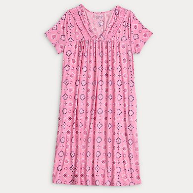 Women's Croft & Barrow® Short Sleeve Sleep Gown