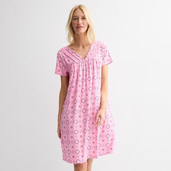 Women's Croft & Barrow® Short Sleeve Sleep Gown