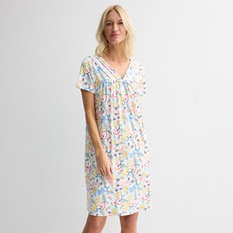 Women's Croft & Barrow® Short Sleeve Sleep Gown