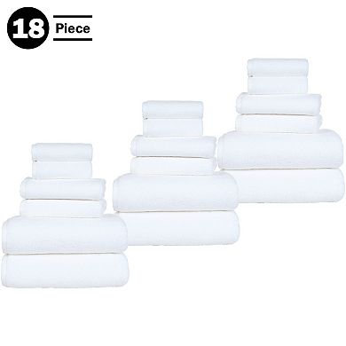 Lavish Home 18-pc. Cotton Zero Twist Bath Towel Set