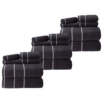 Lavish Home 18 pc Absorbent Cotton Towel Set