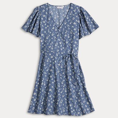 Petite LC Lauren Conrad Modern Wrap Mini Dress