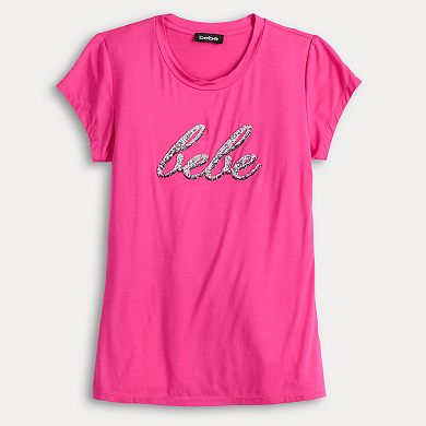 Women's bebe Embellished Crewneck T-Shirt