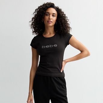 Women's bebe Embellished Knit Top