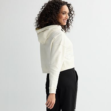 Women's bebe Embellished Cropped Hoodie