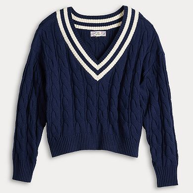 Juniors'' Pink Republic Varsity Pullover