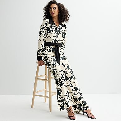 Women's bebe Palm High-Rise Palazzo Pants