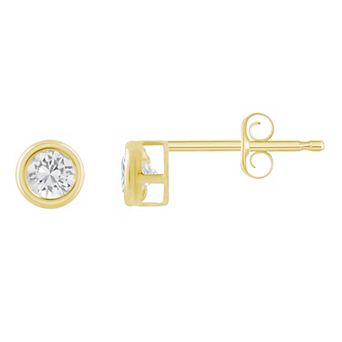 Celebration Gems 10k Gold 3 mm Round Gemstone Stud Earrings