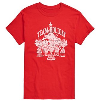 Men's Peanuts Team Holiday Spirit Graphic Tee