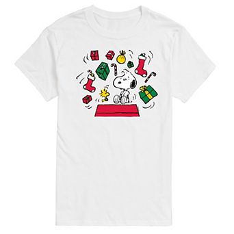 Men's Peanuts Snoopy & Woodstock Christmas Graphic Tee
