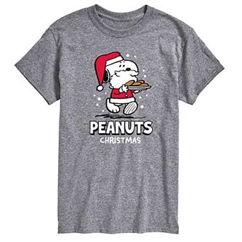 Men's Peanuts Santa Snoopy Cookies Graphic Tee