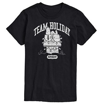 Men's Peanuts Team Holiday Spirit Graphic Tee