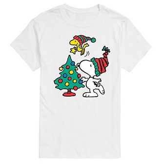 Men's Peanuts Snoopy & Woodstock Tree Graphic Tee