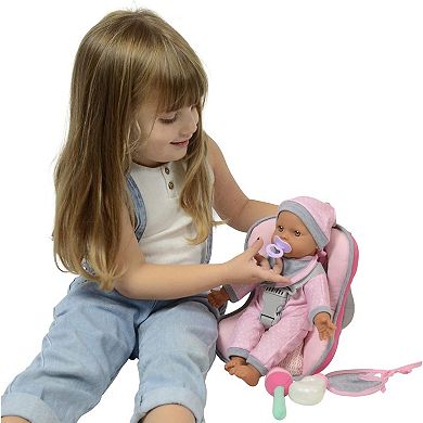 The New York Doll Collection 12 Inch Car Seat Doll Set
