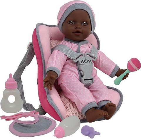 The New York Doll Collection 12 Inch Car Seat Doll Set