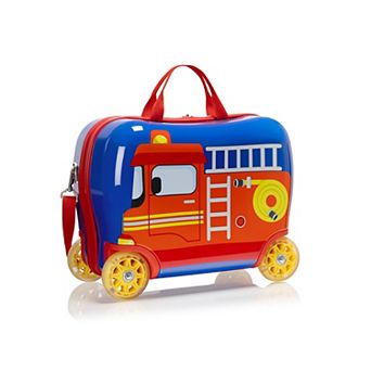 Heys Fire Truck Light-Up Wheels Hardside Kids' Ride-on Luggage