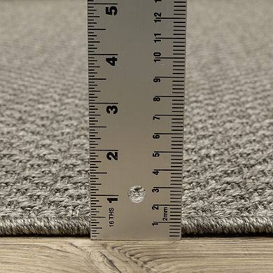 StyleHaven Celeste Solid Grey/Light Grey Indoor/Outdoor Area or Throw Rug