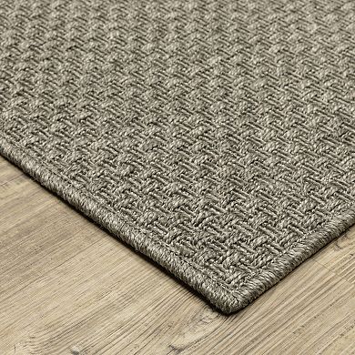 StyleHaven Celeste Solid Grey/Light Grey Indoor/Outdoor Area or Throw Rug