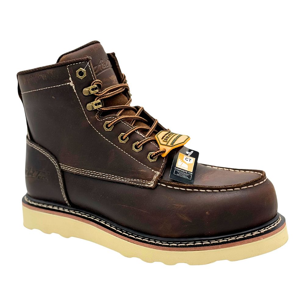 AdTec Rancho Dark Brown Men's Leather Work Boots