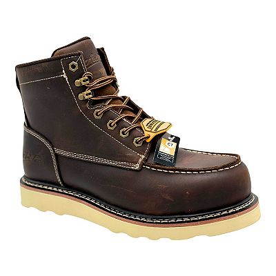 AdTec Rancho Dark Brown Men's Leather Work Boots