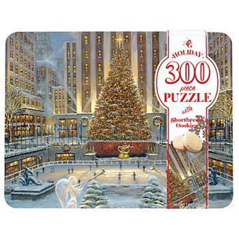 Original Gourmet Holidays in New York 300 pc Puzzle & Tea Cookie Tin