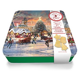 Original Gourmet Thomas Kinkade Sugar Cookies & Music & Light Cookie Tin