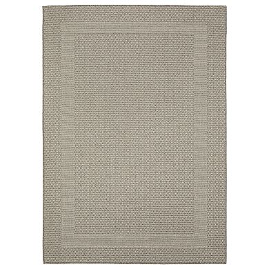 StyleHaven Celeste Border Gray/Light Gray Indoor/Outdoor Area or Throw Rug