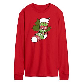 Men's Fair Isle Tool Stocking Long Sleeve Graphic Tee