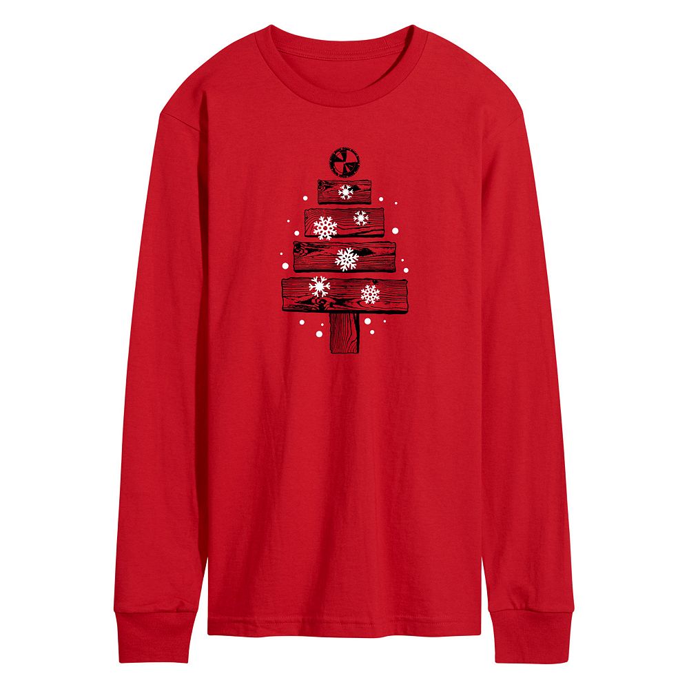 Christmas Tree Print Tee and Pants Lounge Set main image 0