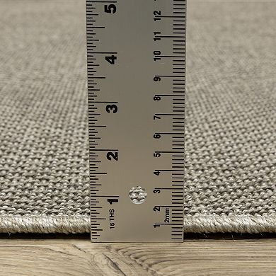 StyleHaven Celeste Solid Diamond Gray/Light Gray Indoor/Outdoor Area or Throw Rug