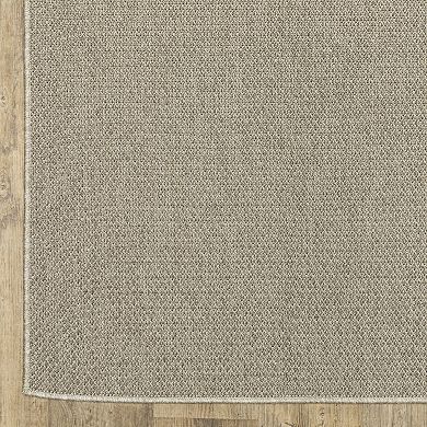 StyleHaven Celeste Solid Diamond Gray/Light Gray Indoor/Outdoor Area or Throw Rug