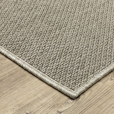 StyleHaven Celeste Solid Diamond Gray/Light Gray Indoor/Outdoor Area or Throw Rug