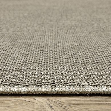 StyleHaven Celeste Solid Diamond Gray/Light Gray Indoor/Outdoor Area or Throw Rug